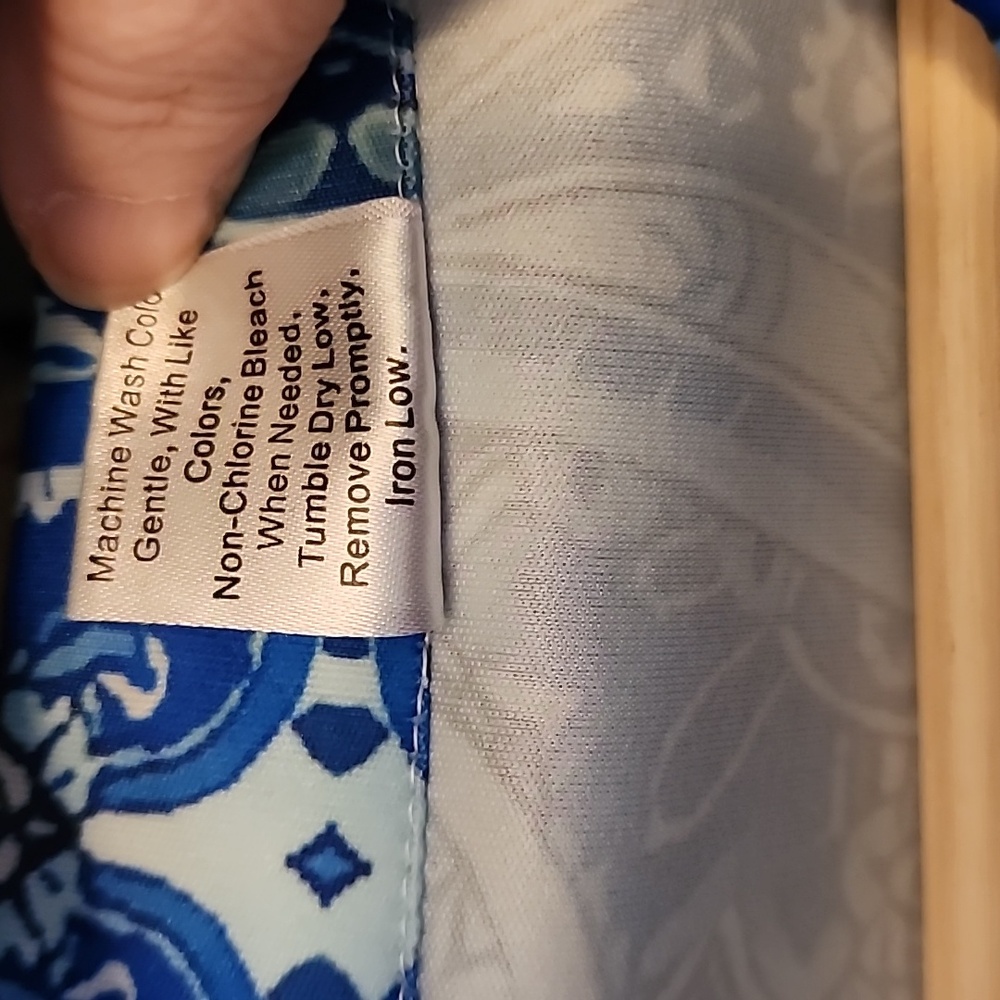 Vibrant Blue Paisley Quarter-Zip Pullover - Picture 5 of 5